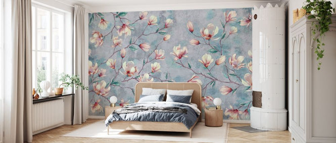 PHOTOWALL / Magnolia Branches Cracked Wall (e329998)