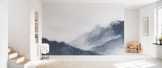 PHOTOWALL / Misty mountains - Gray (e327465)