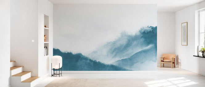 PHOTOWALL / Misty mountains - Teal (e327466)