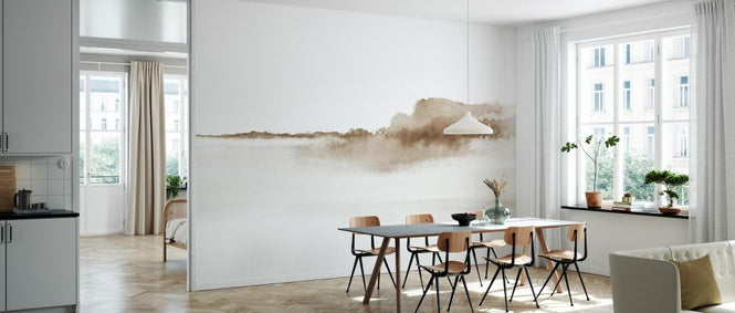 PHOTOWALL / Watercolor Landscape - Sepia (e327468)