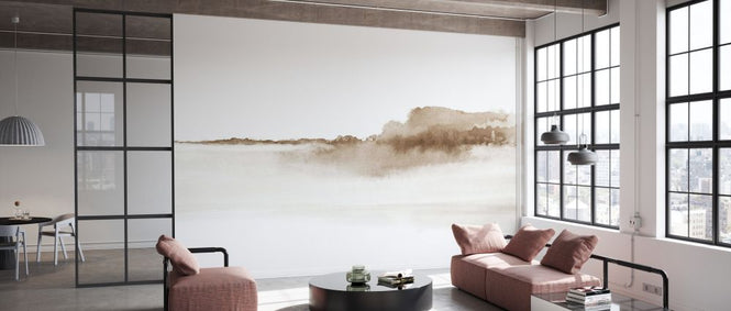 PHOTOWALL / Watercolor Landscape - Sepia (e327468)