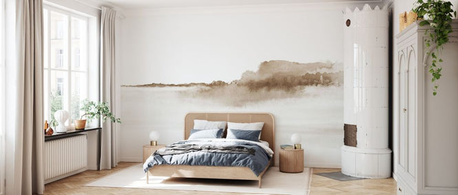 PHOTOWALL / Watercolor Landscape - Sepia (e327468)