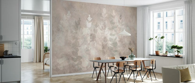 PHOTOWALL / Sunny Eucalyptus Shadows on Wall (e330216)