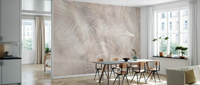 PHOTOWALL / Sunny Palm Shadows on Wall (e330217)