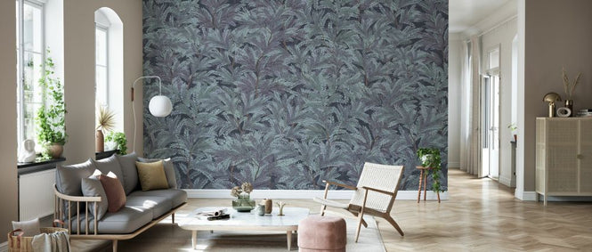 PHOTOWALL / Enclosing Foliage - Deep Violet (e330251)
