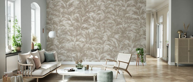 PHOTOWALL / Enclosing Foliage - Sepia (e330256)