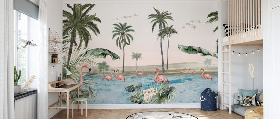 PHOTOWALL / Flamingo Oasis (e330426)
