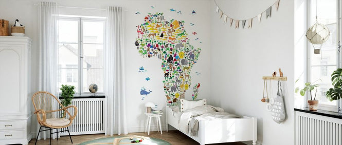 PHOTOWALL / Animal Map - Africa (e330430)