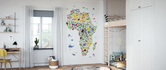 PHOTOWALL / Animal Map - Africa (e330430)