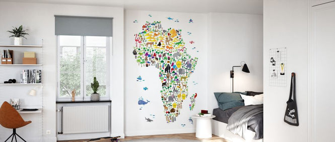 PHOTOWALL / Animal Map - Africa (e330430)