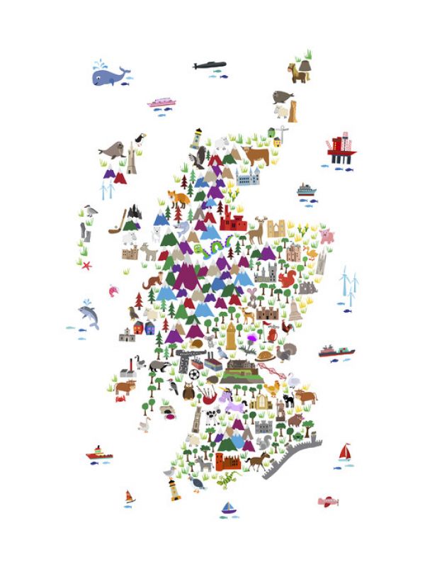 PHOTOWALL / Animal Map - Scotland (e330431)