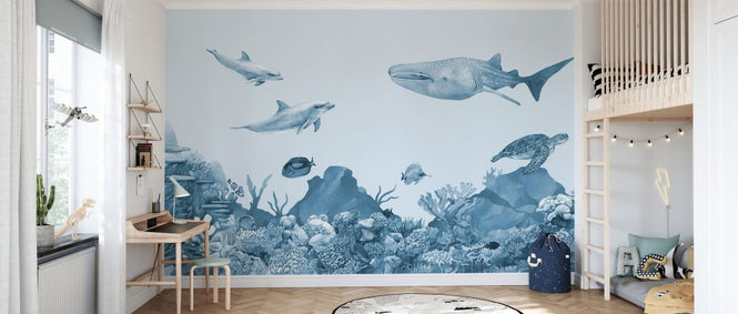 PHOTOWALL / Underwater Friends - Blue (e330476)