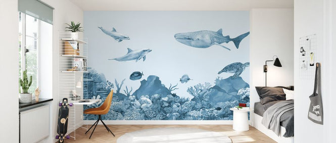 PHOTOWALL / Underwater Friends - Blue (e330476)