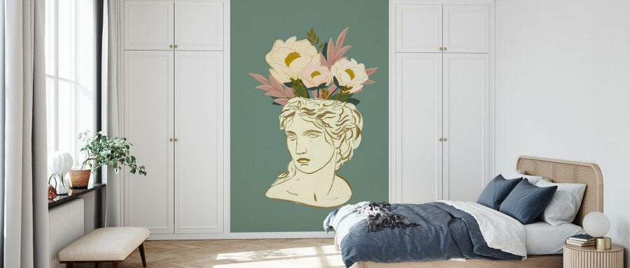 PHOTOWALL / Marble Bust Florals (e330840)