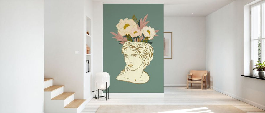 PHOTOWALL / Marble Bust Florals (e330840)