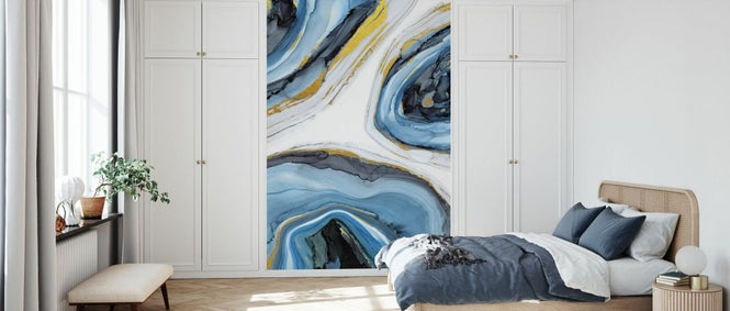 PHOTOWALL / Cobalt with Gold Agate (e330842)