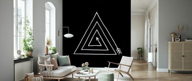 PHOTOWALL / Arrow Triangle Black (e330730)