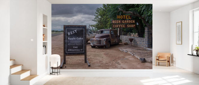 PHOTOWALL / Old Cars with Sign (e331526)