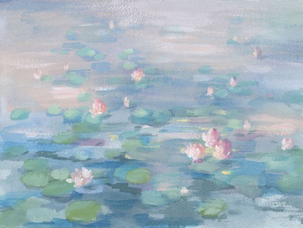 PHOTOWALL / Sunrise Waterlilies (e330968)
