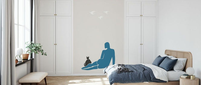 PHOTOWALL / Woman and Cat (e331670)