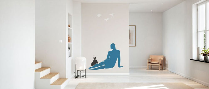 PHOTOWALL / Woman and Cat (e331670)