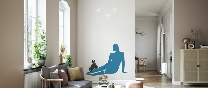PHOTOWALL / Woman and Cat (e331670)