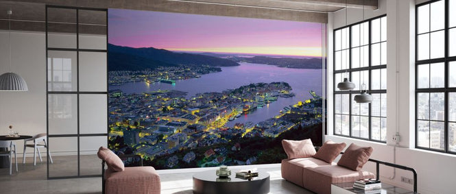 PHOTOWALL / Bergen City at Night (e331995)