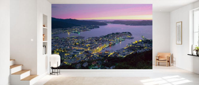 PHOTOWALL / Bergen City at Night (e331995)