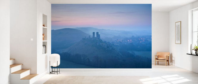 PHOTOWALL / Corfe Castle Early Morning Mist (e332035)