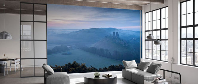 PHOTOWALL / Corfe Castle Early Morning Mist II (e332036)