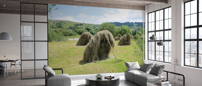 PHOTOWALL / Hay Propped up to Dry (e332081)