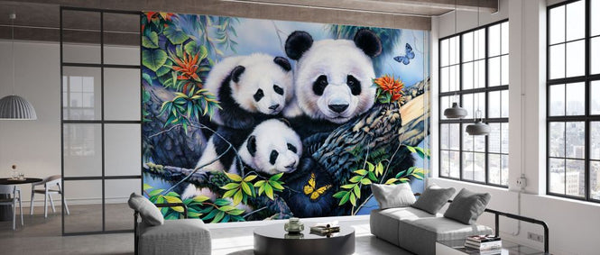 PHOTOWALL / Panda Family (e332565)