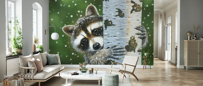 PHOTOWALL / Peaking Racoon (e332608)
