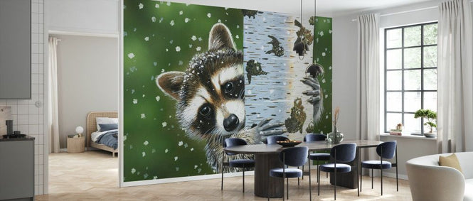 PHOTOWALL / Peaking Racoon (e332608)