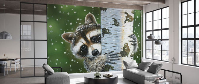 PHOTOWALL / Peaking Racoon (e332608)