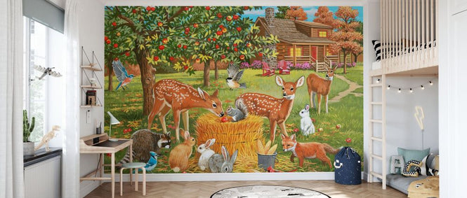 PHOTOWALL / Fall Cabin Scene (e332612)