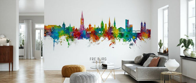 PHOTOWALL / Freiburg Germany Skyline (e332798)