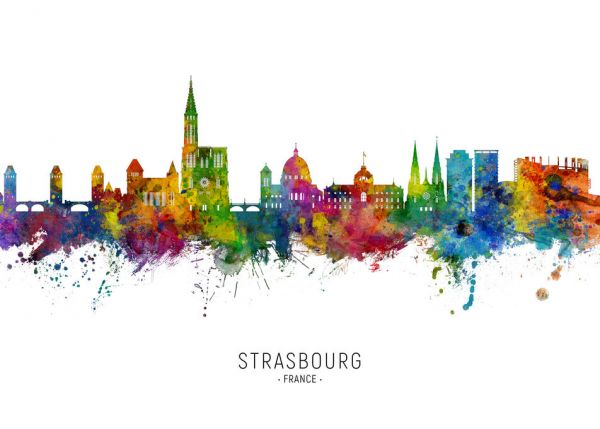 PHOTOWALL / Strasbourg France Skyline (e332799)