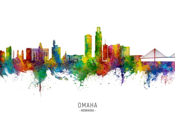 PHOTOWALL / Omaha Nebraska Skyline (e332809)