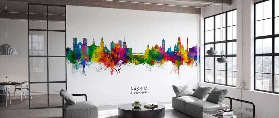 PHOTOWALL / Nashua New Hampshire Skyline (e332813)