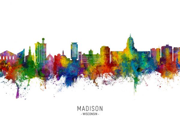 PHOTOWALL / Madison Wisconsin Skyline (e332827)
