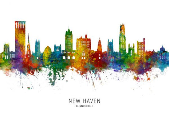 PHOTOWALL / New Haven Connecticut Skyline (e332828)