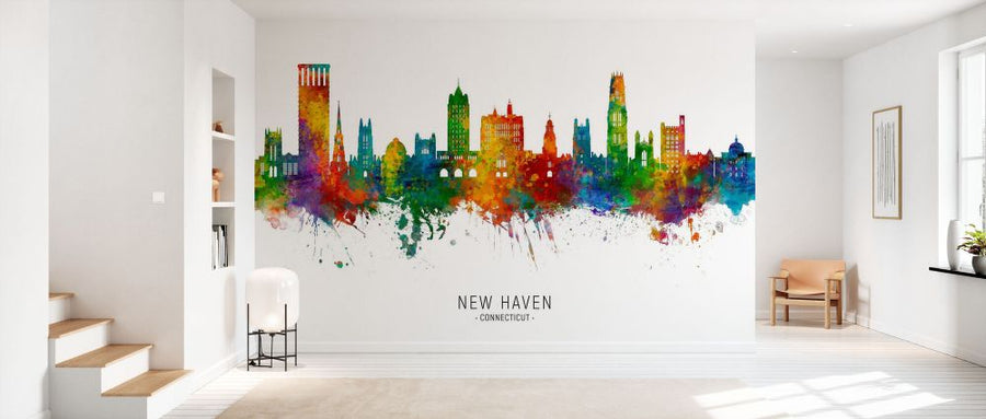 PHOTOWALL / New Haven Connecticut Skyline (e332828)