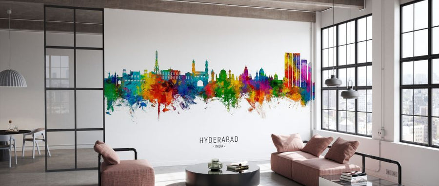 PHOTOWALL / Hyderabad Skyline India (e332833)