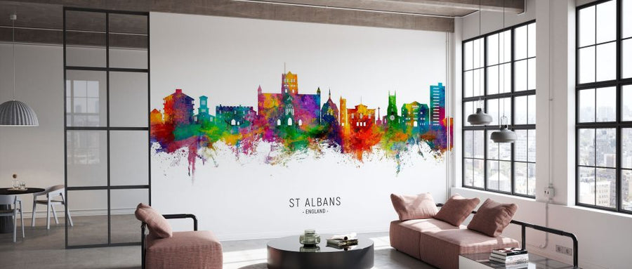 PHOTOWALL / St Albans England Skyline (e332861)