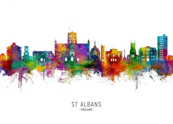 PHOTOWALL / St Albans England Skyline (e332861)