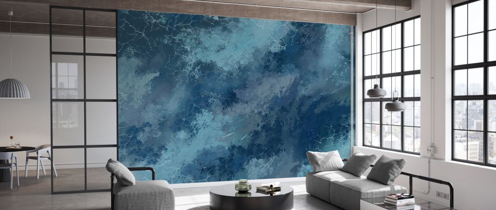 PHOTOWALL / Cracked Saxe Paint (e333012) | 輸入壁紙専門店 WALPA