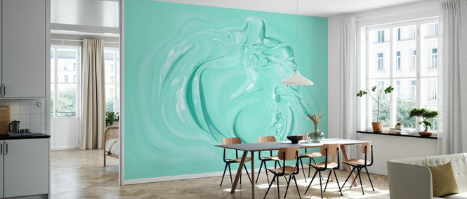 PHOTOWALL / Stirred Paint - Green (e333026)