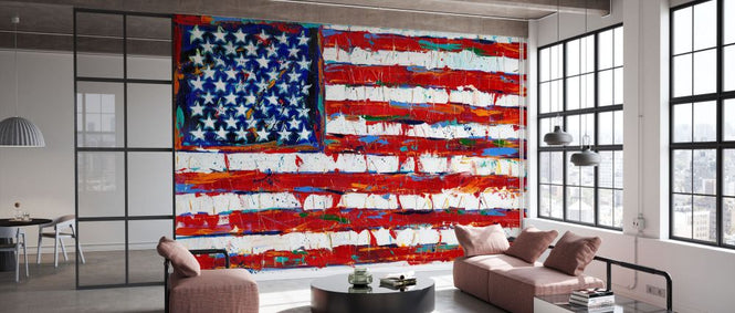 PHOTOWALL / Dramatic Stars and Stripes (e333100)