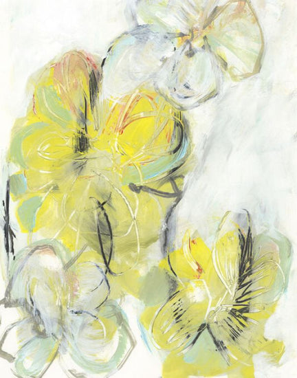 PHOTOWALL / Yellow Floral Abstract II (e333144)